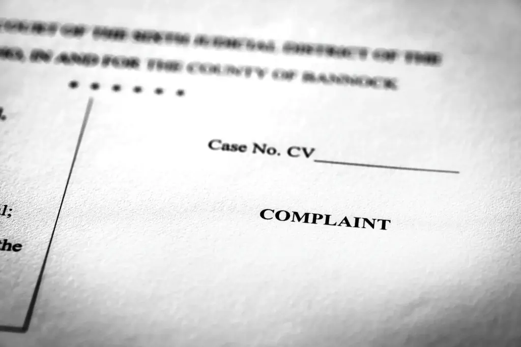 A personal injury claim.